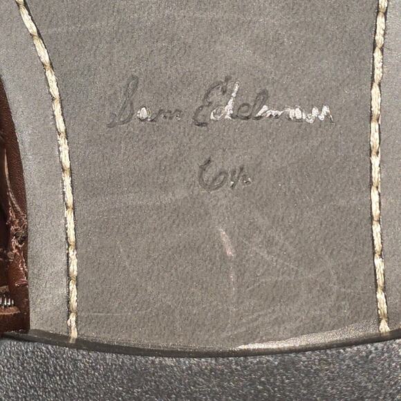 Sam Edelman Women's Nance Tall‎ Lace Up Leather Boots Brown US 6 M - Picture 14 of 14